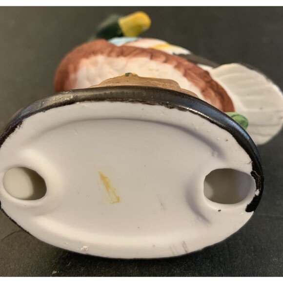 Hand Painted Ceramic Multi Colored  Duck Figurine - Picture 6 of 7